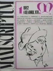 Al. Oprea - Manuscriptum, nr. 1/1982 (46) anul XIII (Editia: 1982) foto