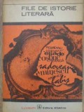 File de istorie literara. Evocari - I. Oprisan (1972, Albatros, Lyceum). Biografii, carte veche