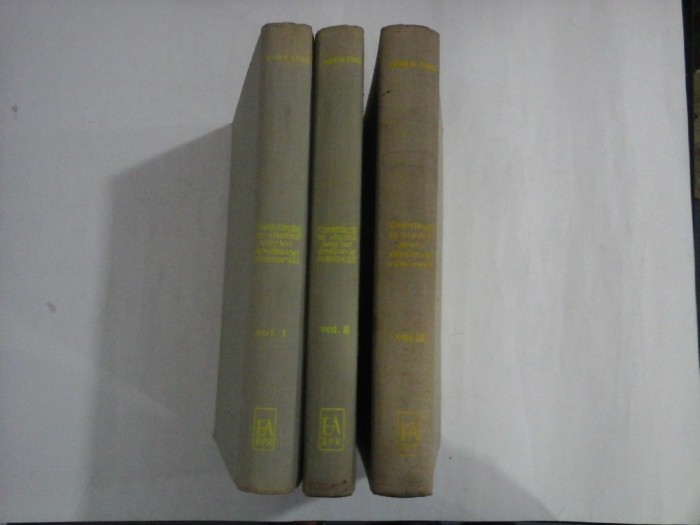 CONTRIBUTII LA STUDIUL SATELOR DEVALMASE ROMANESTI - HENRI H. STAHL - 3 volume