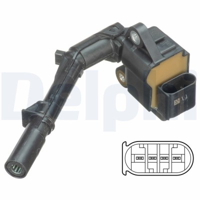 DELPHI GN10690-12B1 bobina de inductie foto