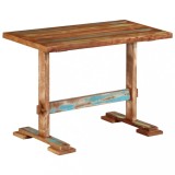 Masă Bucătărie VidaXL, Lemn Masiv Reciclat, 110x55x78 cm, Maro - Design Unic, Durabilă, Stil Rustic, Ideală Sufragerie/Bucătărie