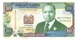 Kenya 10 Shilingi 1989 aUNC Seria AD1177500