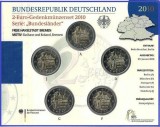 GERMANIA 2010 - 5 x 2 euro comemorativ -Primaria Bremen -A,D,F,G,J -blister/BU, Europa