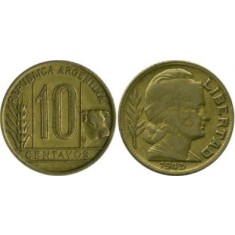 Argentina 1943 - 10 centavos, circulata