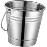 Cumpara ieftin Galeata pentru gheata, capacitate 3L, cu izolatie dubla, maner transport, din inox, argintiu