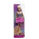 BARBIE PAPUSA BARBIE FASHIONISTA BLONDA CU PARUL PRIN IN COADA SI FUSTA ROZ, Mattel