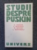 Studii despre Pușkin - Ghijitchi, Editura Univers, 1974, 158 pagini, analiză literară Pușkin, carte critică