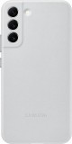 Galaxy S22 Plus; Leather Cover; Light Gray