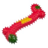 Jucarie pentru Caine Os Rosu cu Tepi Moi 18cm
