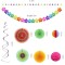 Set 26 decoratiuni pentru petrecere, hartie, multicolor