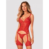 Corset Belovya Obsessive, Rosu, XS/S