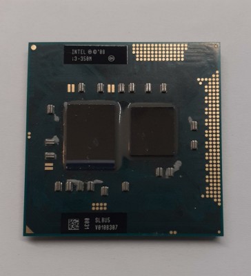 Intel Core i3-350M SLBU5 Processor Socket G1 PGA988 2.26GHz 3MB 2.5 GT/s foto