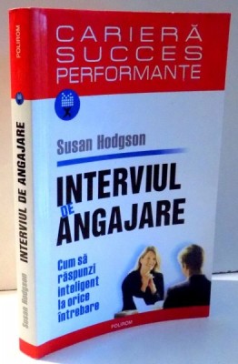 INTERVIUL DE ANGAJARE de SUSAN HUDGSON , 2006 foto