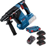 Bosch GBH 18V-24 C + 1600A00B8J - Rotopercutor SDS-Plus 2.4 J + Set 2 acumulatori si incarcator Li-Ion 18 V 5 Ah