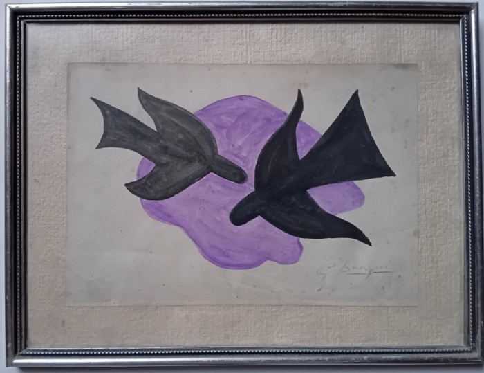 Pereche de porumbei - semnat G.Braque