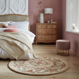 Covor Aubusson Taupe 120X120 cm, rotund, Flair Rugs