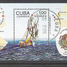 Cuba 1981 Ships, perf. sheet, used AA.011