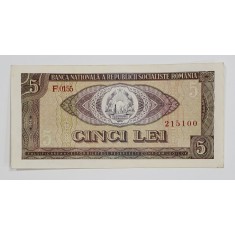Bancnota 5 lei, 1966, pliuri