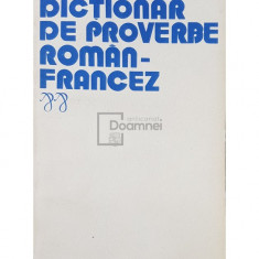 Elena Gorunescu - Dictionar de proverbe roman-francez (editia 1978)