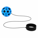 Cumpara ieftin Minge elastica Space Moon Ball albastra, bratara mana, antistres, 66mm, jucarie coordonare reflexe, copii adulti