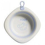 Cada pliabila pentru baie pentru copii, flippy, cadita pentru bebelusi, model romb pentru picioare, mov, 31.5x31.5x3.5 cm, 3l