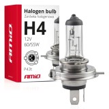 Bec halogen H4 12V 60/55W cu filtru UV, AMIO