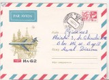 bnk ip URSS 1968 - aviatie - IL-62 - circulat spre Romania