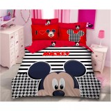 Cumpara ieftin Lenjerie De Pat Bumbac Finet, 6 Piese, Mickey Mouse - SIPRA2-40