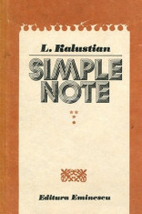 Simple note, vol. 4 foto