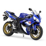 Machetă motocicletă Welly Yamaha YZF-R1 2008 scara 1:10 albastru