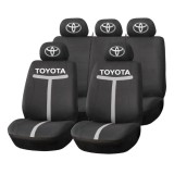 Set Huse Scaune Universale HLX1 Compatibile cu Toyota &ndash; Negru/Gri