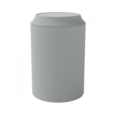 Cos de gunoi Kina, 5 l, rotund, baie, gri foto
