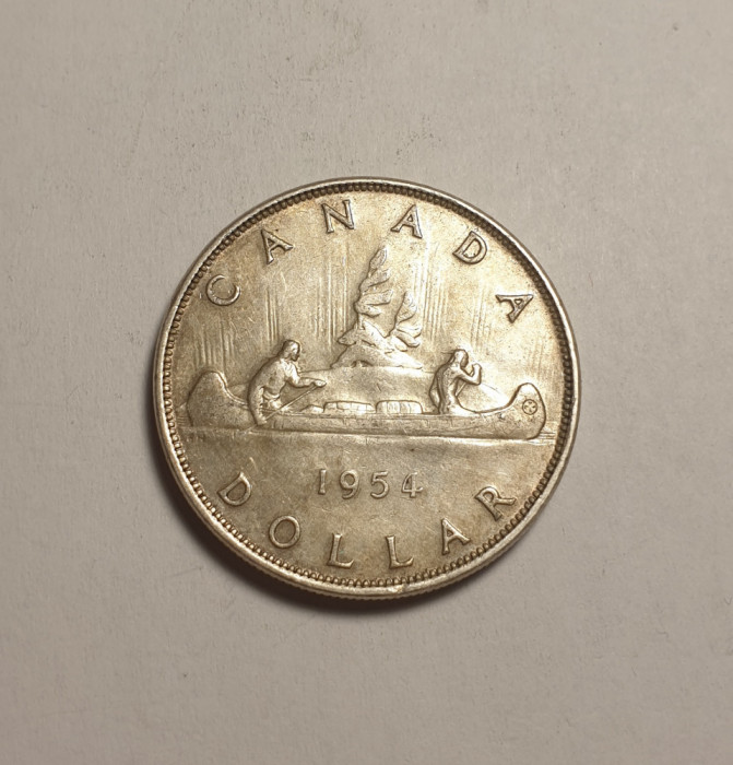 Canada 1 Dollar 1954 Aunc Unc