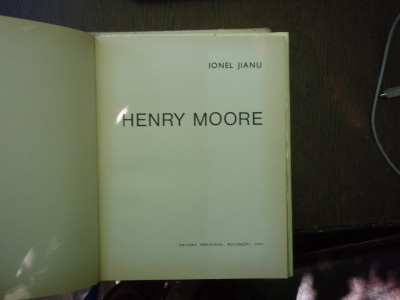 Henry Moore - Ionel Jianu foto