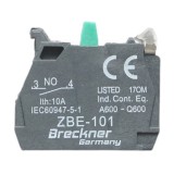 Bloc contact auxiliar 1NO 24V 10A pentru buton 22 mm LAY5 Breckner