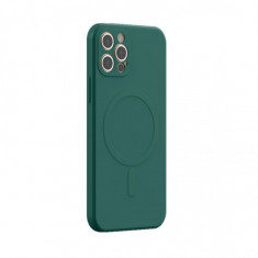 Husa culoarea Dark Green pentru cu iPhone 13 Mini, cu incarcare tip MagSafe - ALC®