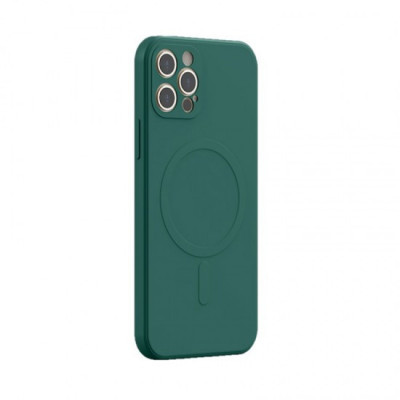 Husa culoarea Dark Green pentru cu iPhone 13 Pro Max, cu incarcare tip MagSafe - ALC&amp;reg; foto