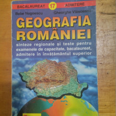 Geografia Romaniei-sinteze regionale si teste :capacitate,bac,admitere inv sup