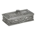 Cumpara ieftin Cutie de bjuterii din rasina Antique Silver 19 cm