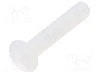 Surub M3, poliamida, lungime 16mm, ingropat, pas filet 0.5, DREMEC - 8G203M3X16