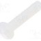 Surub M3, poliamida, lungime 16mm, ingropat, pas filet 0.5, DREMEC - 8G203M3X16