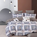 Lenjerie de pat Percalle,pat dublu, 3 piese, cearceaf pat clasic 160cm x 240cm, cearceaf pilota 150cm x 220cm, 1 fata perna 50 x 70-PRC104.3PIESE