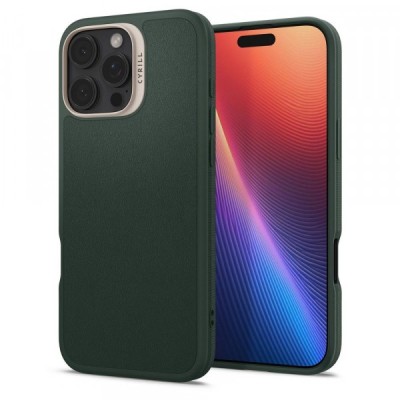 Husa MagSafe pentru Apple iPhone 16 Pro Max, Spigen, Cyrill Kajuk, Verde Satinata foto