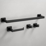 Set accesorii pentru baie Rio Black 4 piese