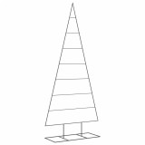 Cumpara ieftin Brad de Craciun din metal pentru decor, negru, 210 cm