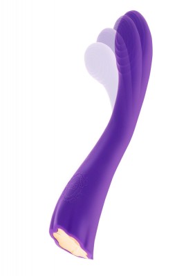 Vibrator Dahlia 9 Modes Wave-Move Silicon USB Mov 23 cm foto