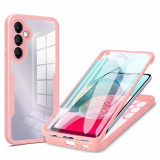 Cumpara ieftin Husa pentru Samsung Galaxy A14 4G / A14 5G + Folie, Techsuit ColorVerse 360 Series, Pink