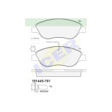 Set placute frana Icer 181445701, parte montare : Punte Fata, Alfa Romeo Mito 202018; Fiat Bravo 2 202014, Stilo 202007; Lancia Delta 3 202014, Lybra