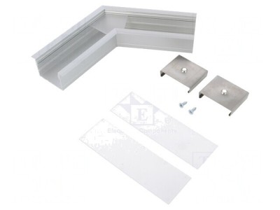Conector 120&amp;deg; Aluminiu Argintiu Anodat VARIO30-07 foto