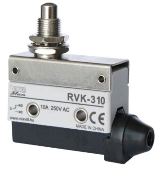 Limitator de cursa cu buton de limita 1NO+1NC comutator de pozitie cu buton de presiune IP40
